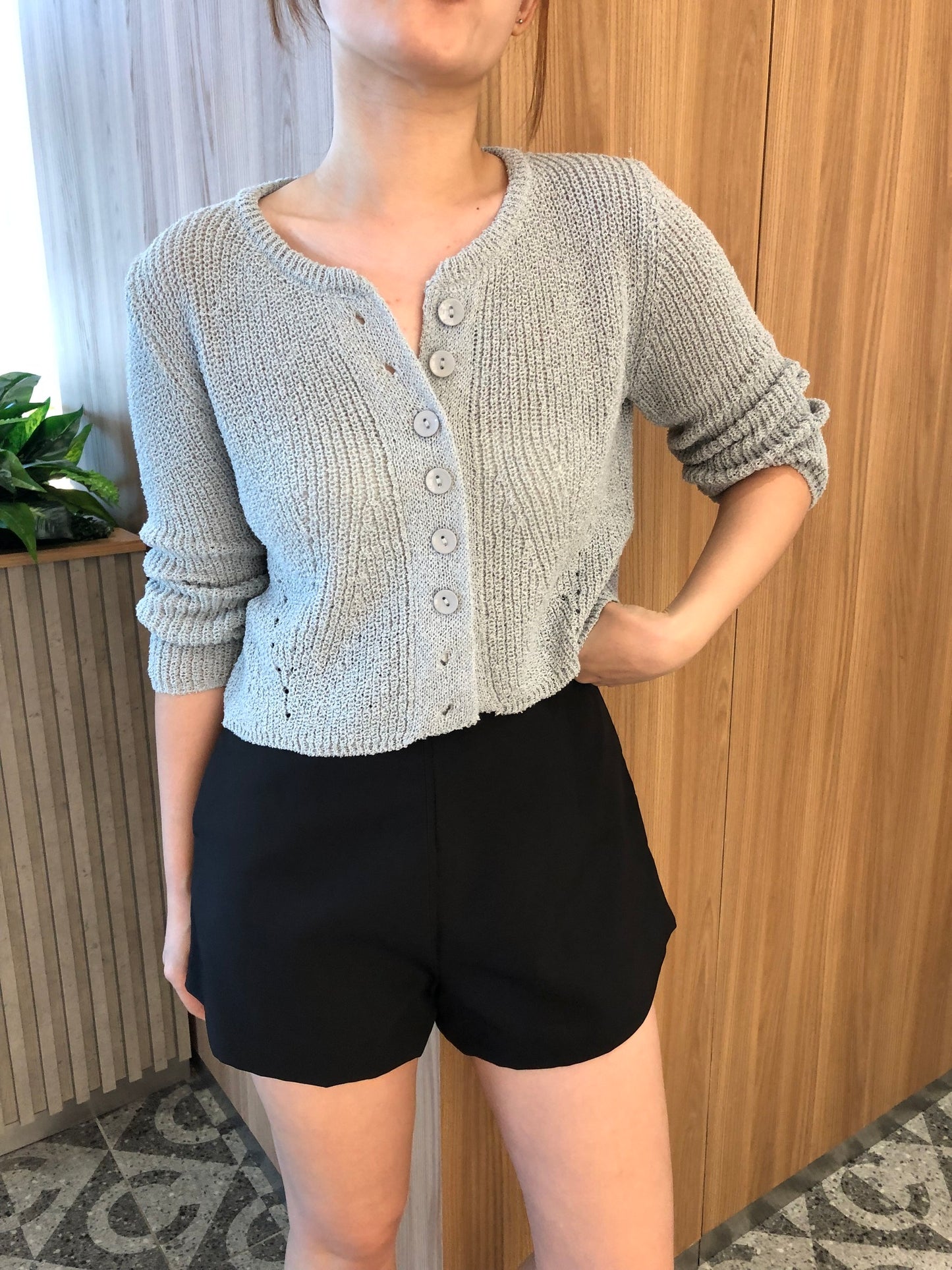 BELLA KNIT TOP IN CREAMWHITE/BLACK/BLUE