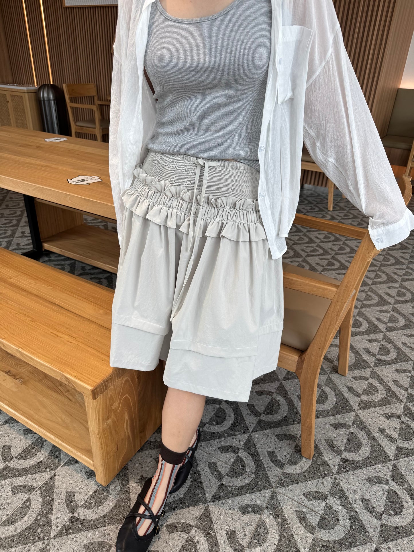 VERA HIGH WAIST SKIRT IN GREY