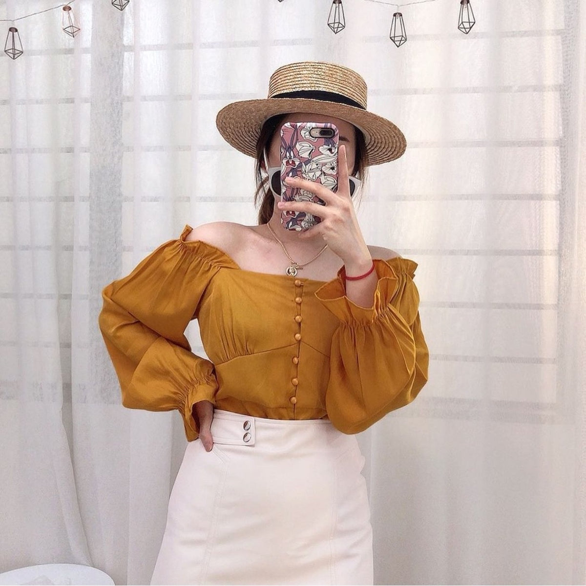 YELLOW VINTAGE TOP