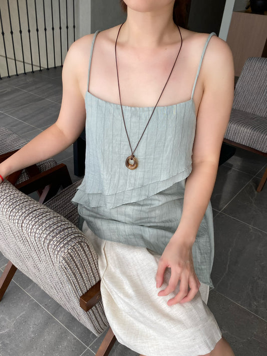 HELEN SINGLET TOP IN GREEN