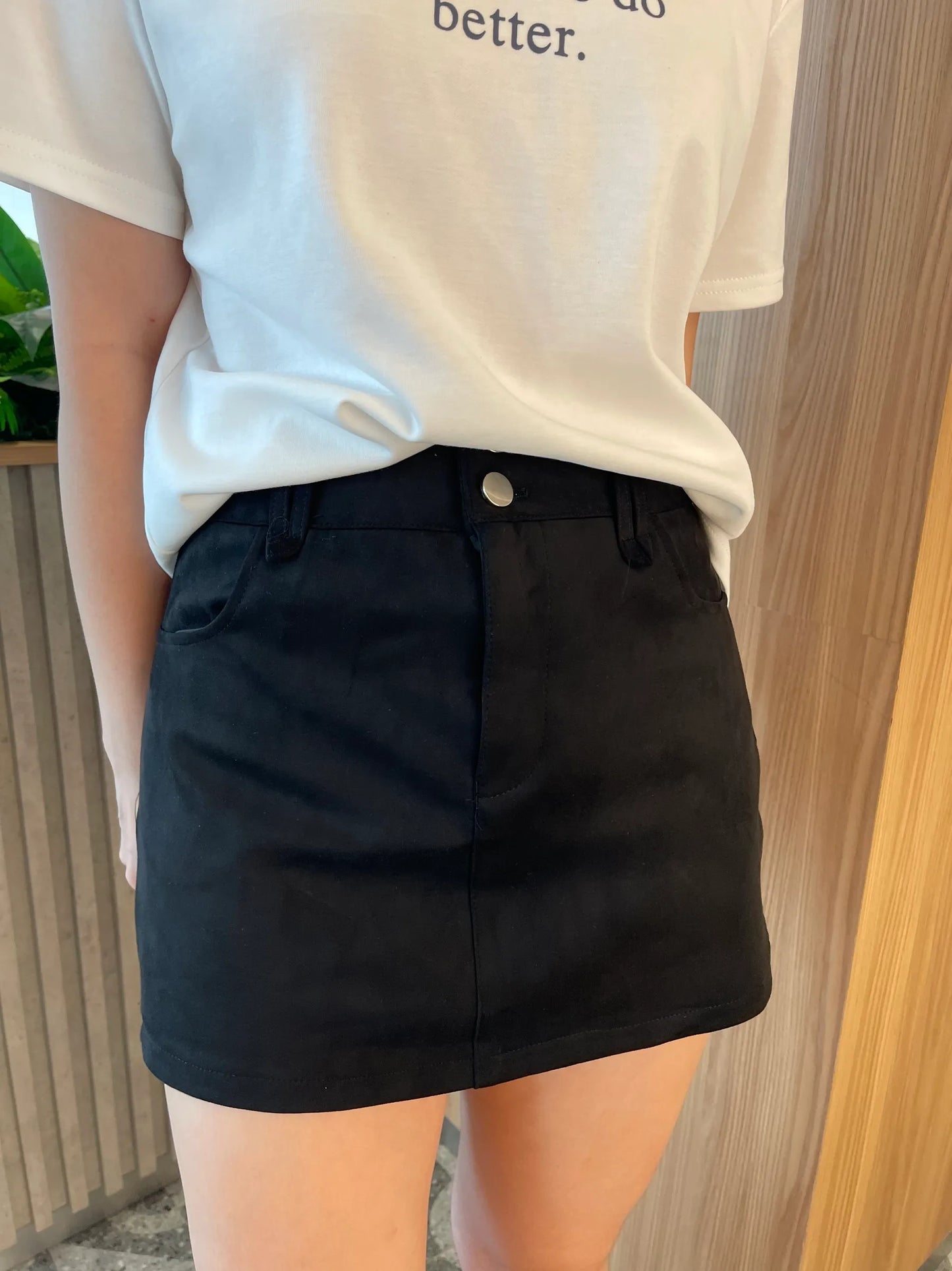 BOBBY HIGHWAIST SKIRT IN BROWN/BLACK