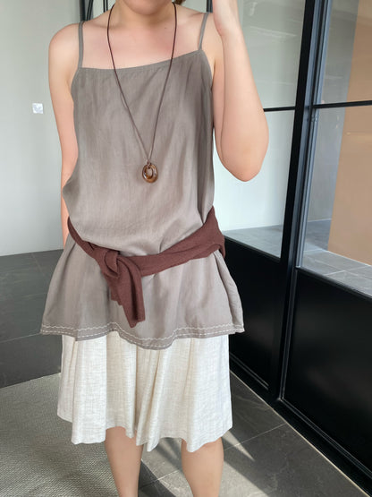 KITTY BROWN SINGLET TOP