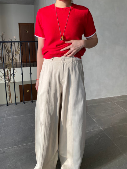MOVA BARREL TROUSERS IN TEAWHITE/BROWN/BLACK