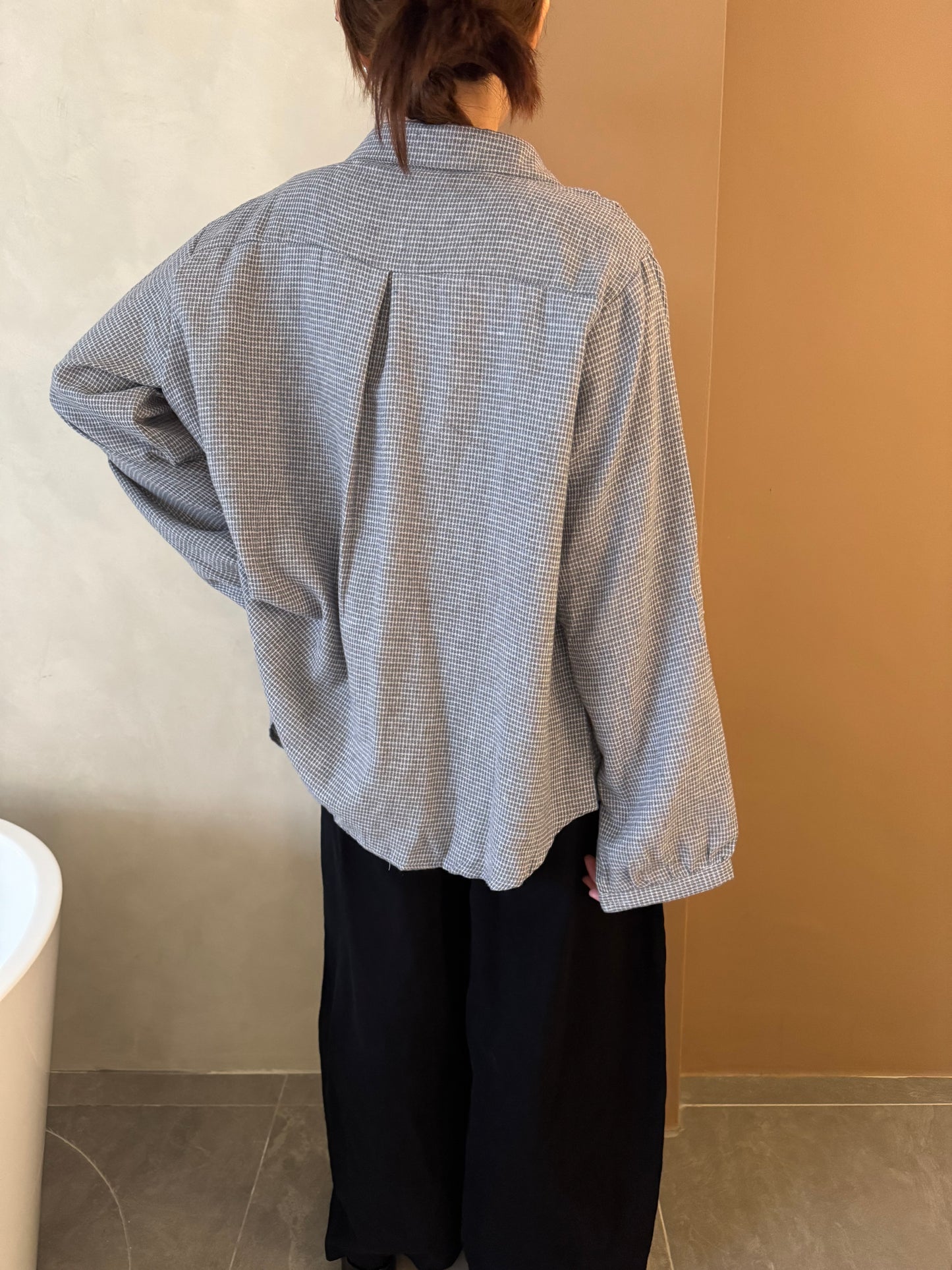 DEDDIE BLOUSE IN GREY