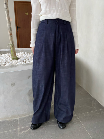 ALLY DENIM TROUSERS IN BLUE