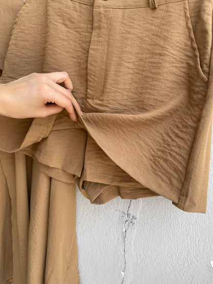 WINNIE SET (BLOUSE+SKIRT) IN KHAKI/BLACK