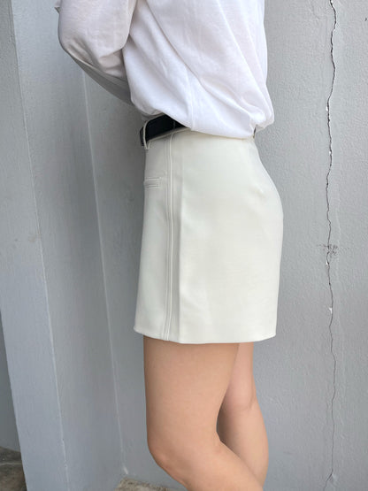 ORIS HIGH WAIST SHORT IN GREY/BEIGE