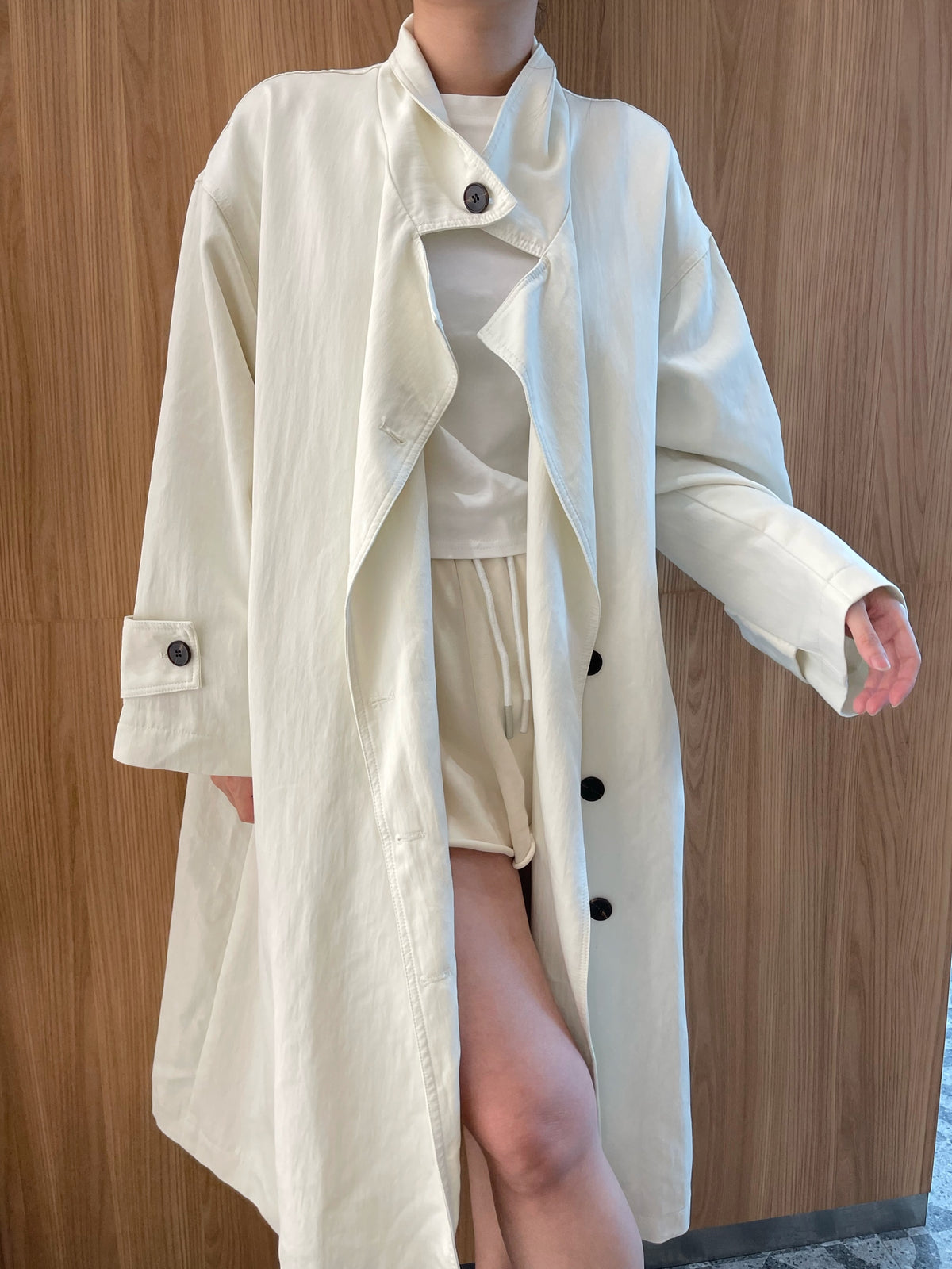 SARAH TRENCH COAT IN CREAM