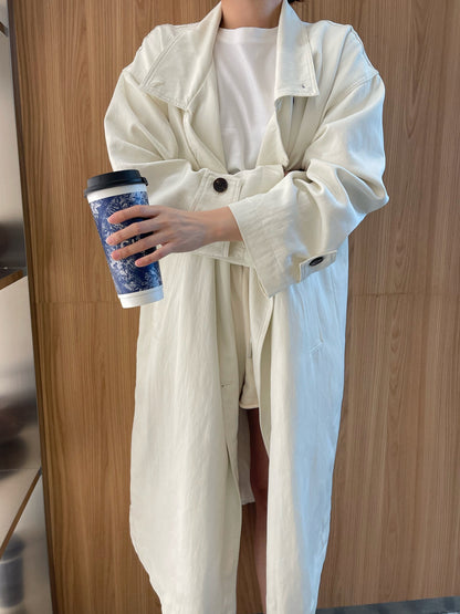 SARAH TRENCH COAT IN CREAM