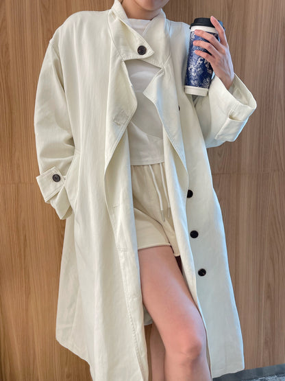 SARAH TRENCH COAT IN CREAM