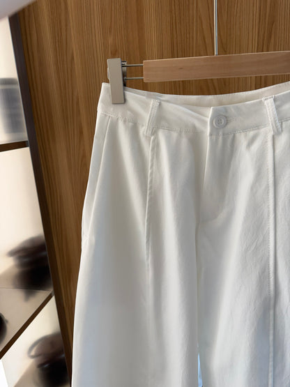DAD BAGGY TROUSERS IN WHITE/BEIGE