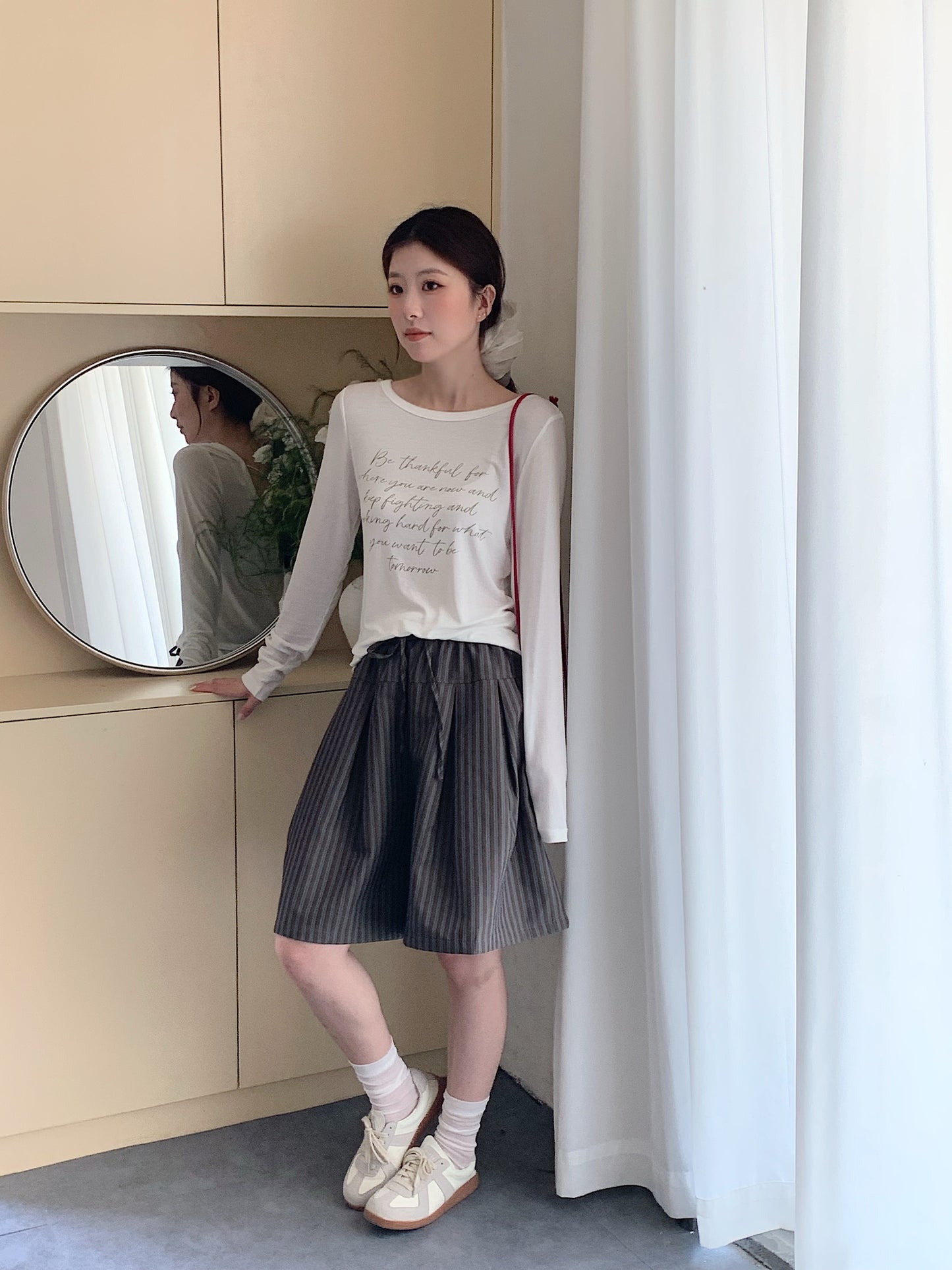 RACHEL HIGH WAIST SHORT IN BROWN
