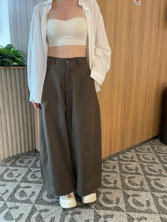 CHOCO BROWN BAGGY TROUSERS