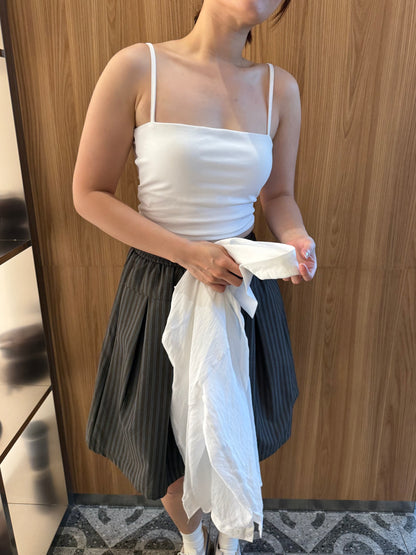 RIRA BRA TOP IN WHITE/GREY/BLACK SINGLET