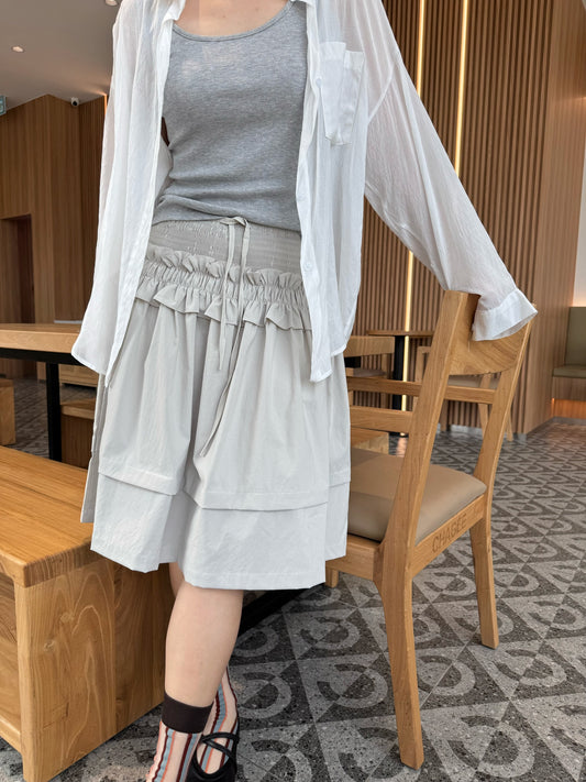 VERA HIGH WAIST SKIRT IN GREY