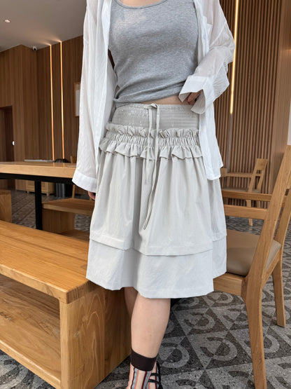 VERA HIGH WAIST SKIRT IN GREY
