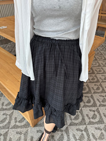 BOO HIGH WAIST PLEATED SKIRT