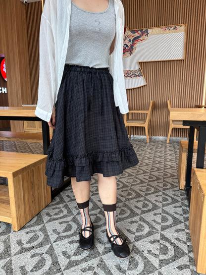 BOO HIGH WAIST PLEATED SKIRT