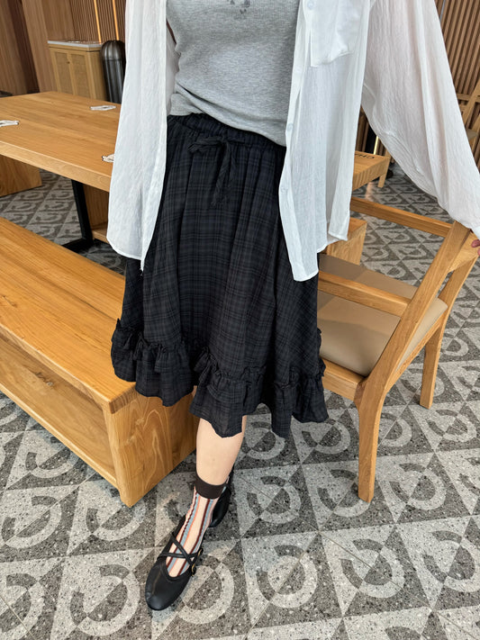 BOO HIGH WAIST PLEATED SKIRT
