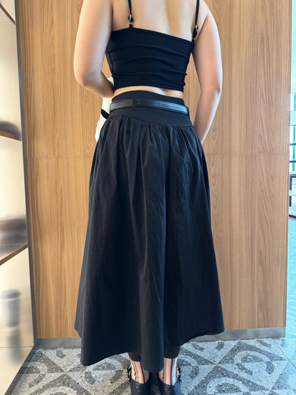 KATE HIGH WAIST SKIRT IN WHITE/BLACK