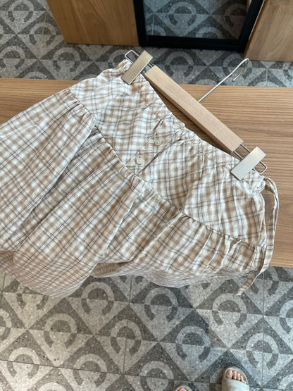 JOJO PLEATED SKIRT IN KHAKI