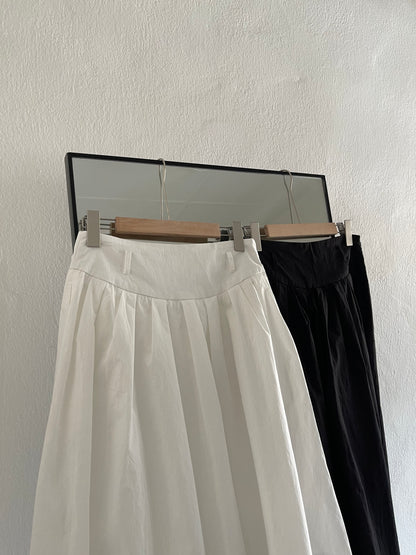 KATE HIGH WAIST SKIRT IN WHITE/BLACK