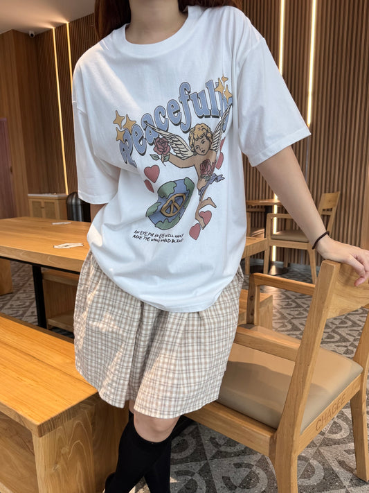 ANGEL OVERSIZED TEE IN WHITE