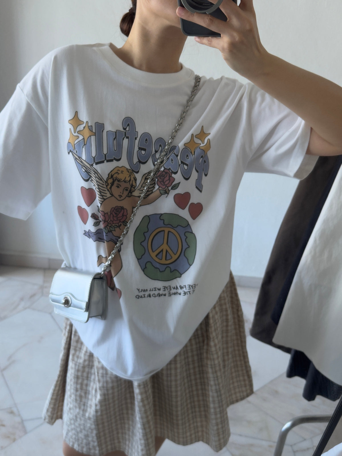 ANGEL OVERSIZED TEE IN WHITE
