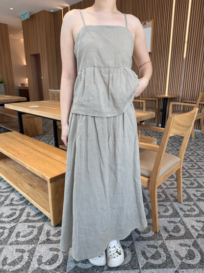 KELLY SINGLET SET IN GREEN
