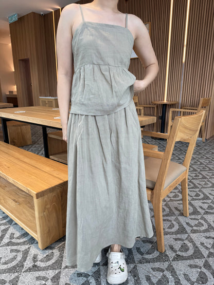 KELLY SINGLET SET IN GREEN