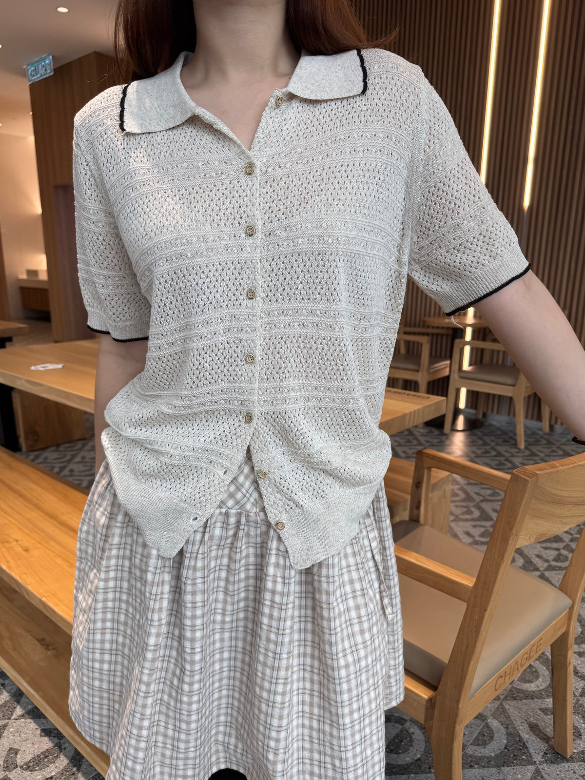 HOHO KNIT TOP IN OAT BEIGE