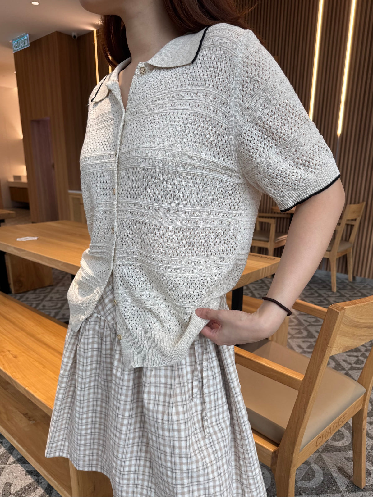HOHO KNIT TOP IN OAT BEIGE
