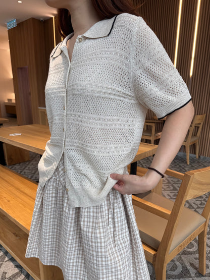 HOHO KNIT TOP IN OAT BEIGE