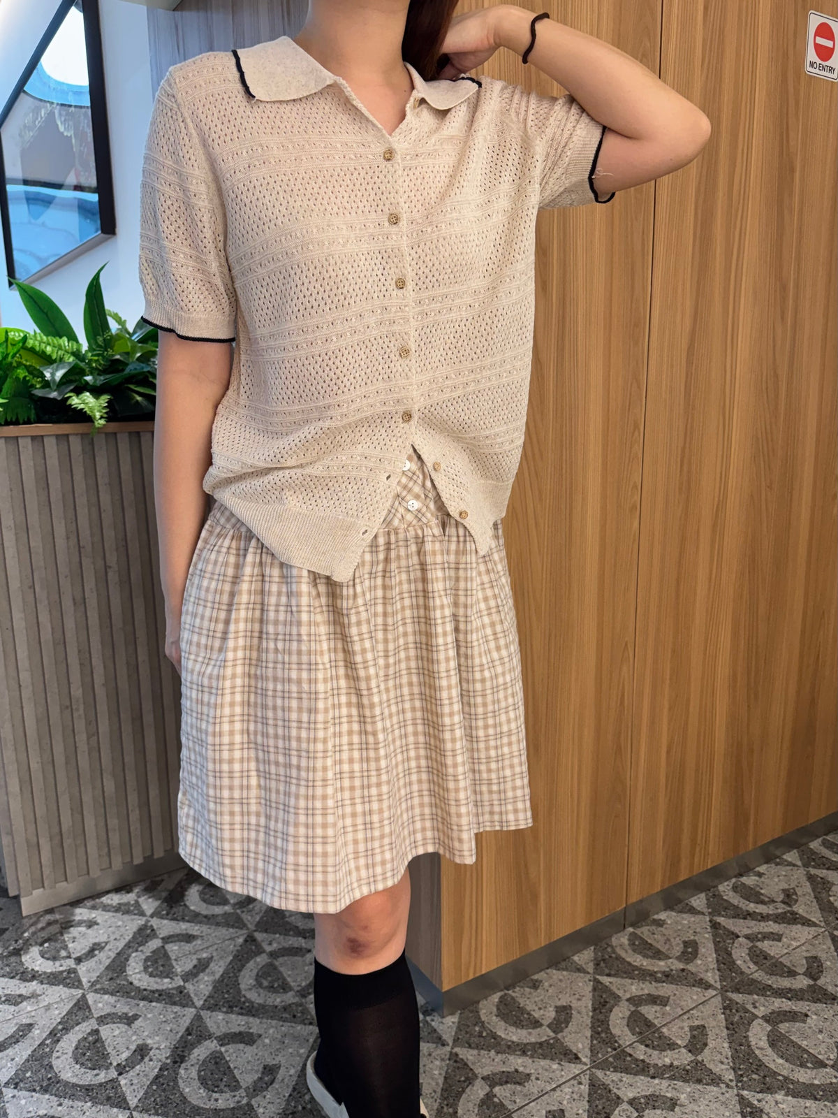 HOHO KNIT TOP IN OAT BEIGE
