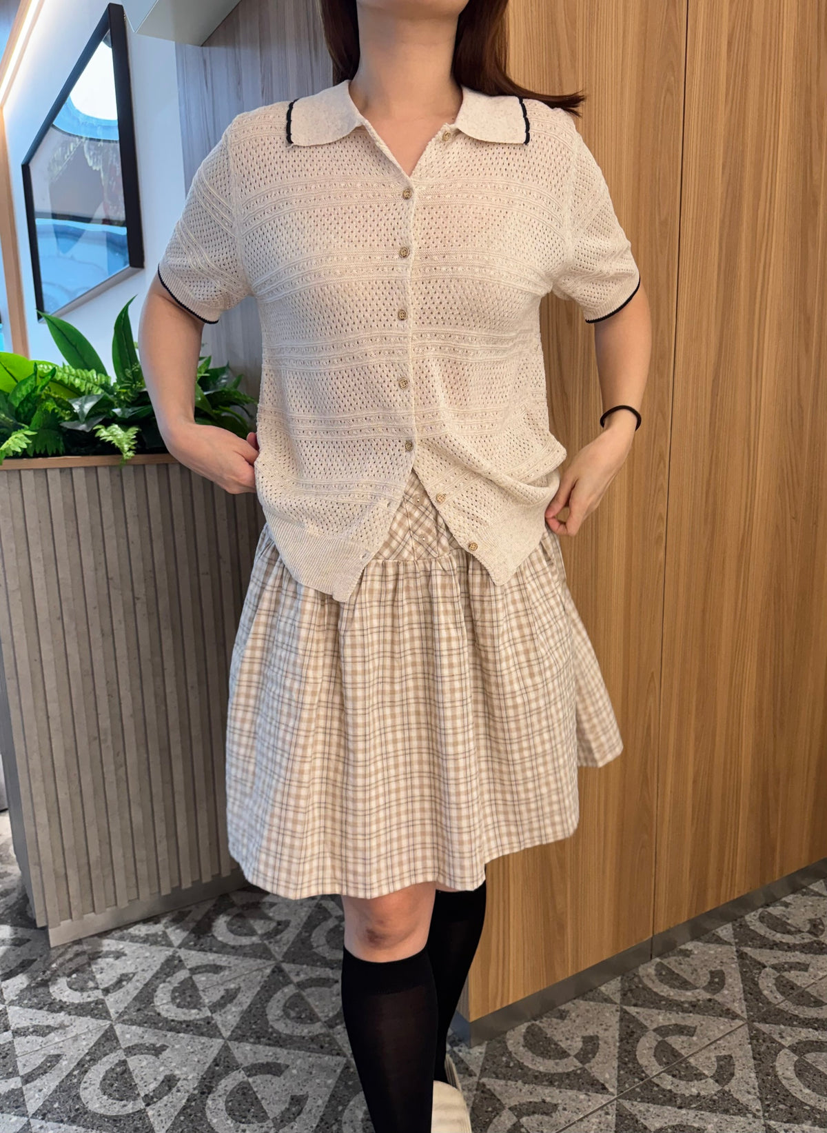 HOHO KNIT TOP IN OAT BEIGE