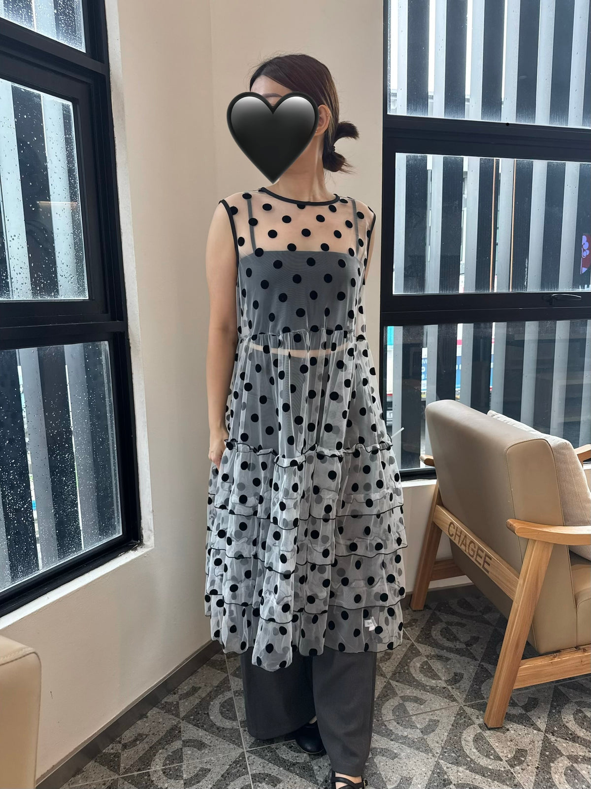 POLKA DOT SINGLET DRESS