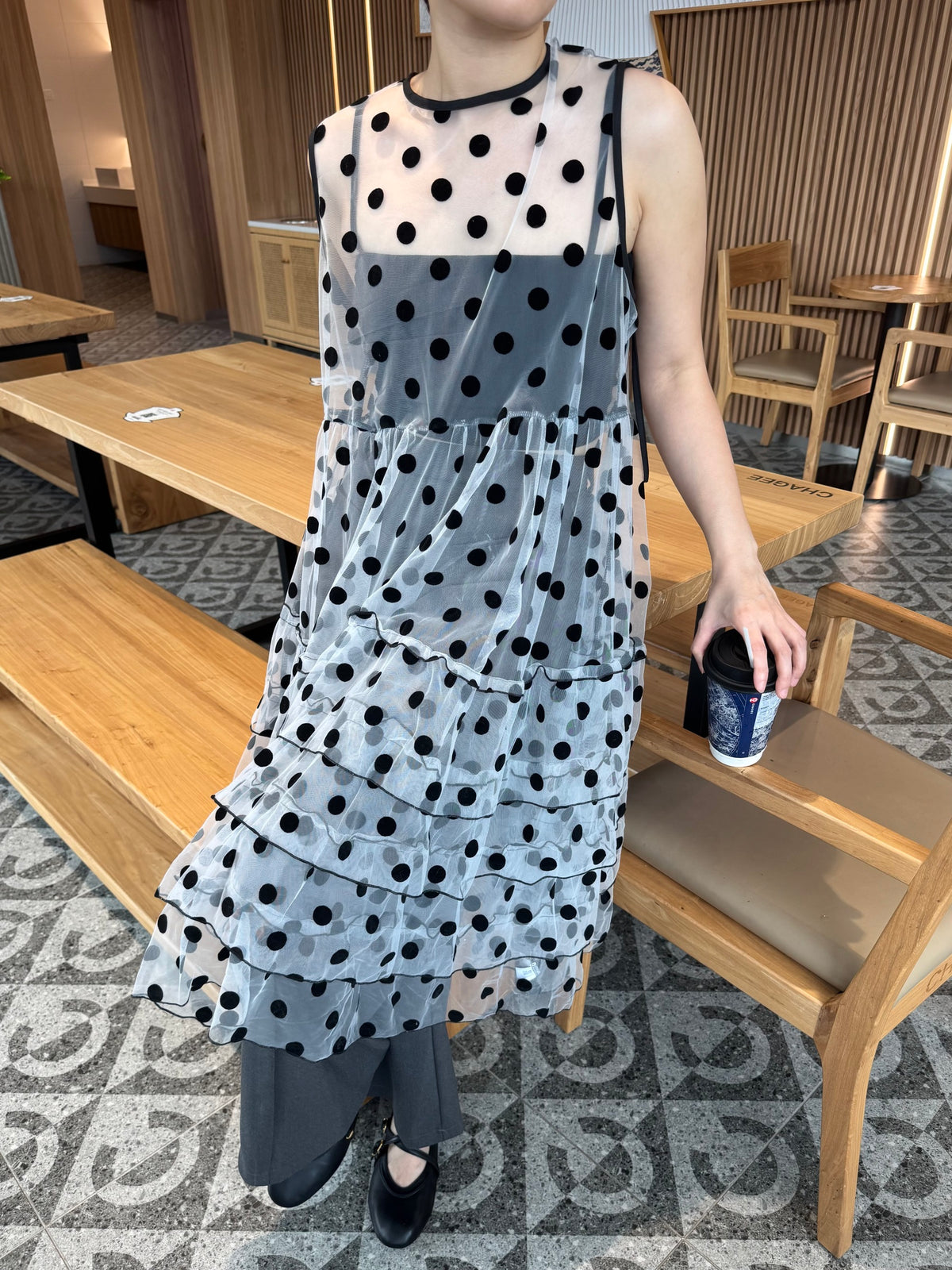 POLKA DOT SINGLET DRESS