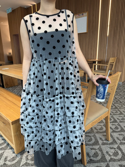 POLKA DOT SINGLET DRESS