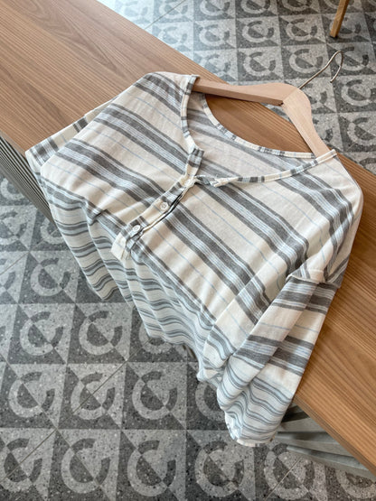 DANNY STRIPES LONG SLEEVE TOP