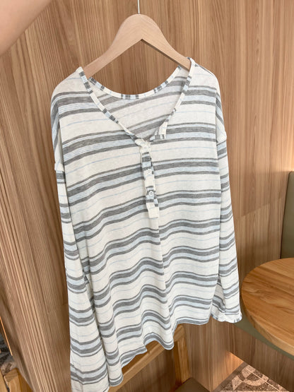 DANNY STRIPES LONG SLEEVE TOP