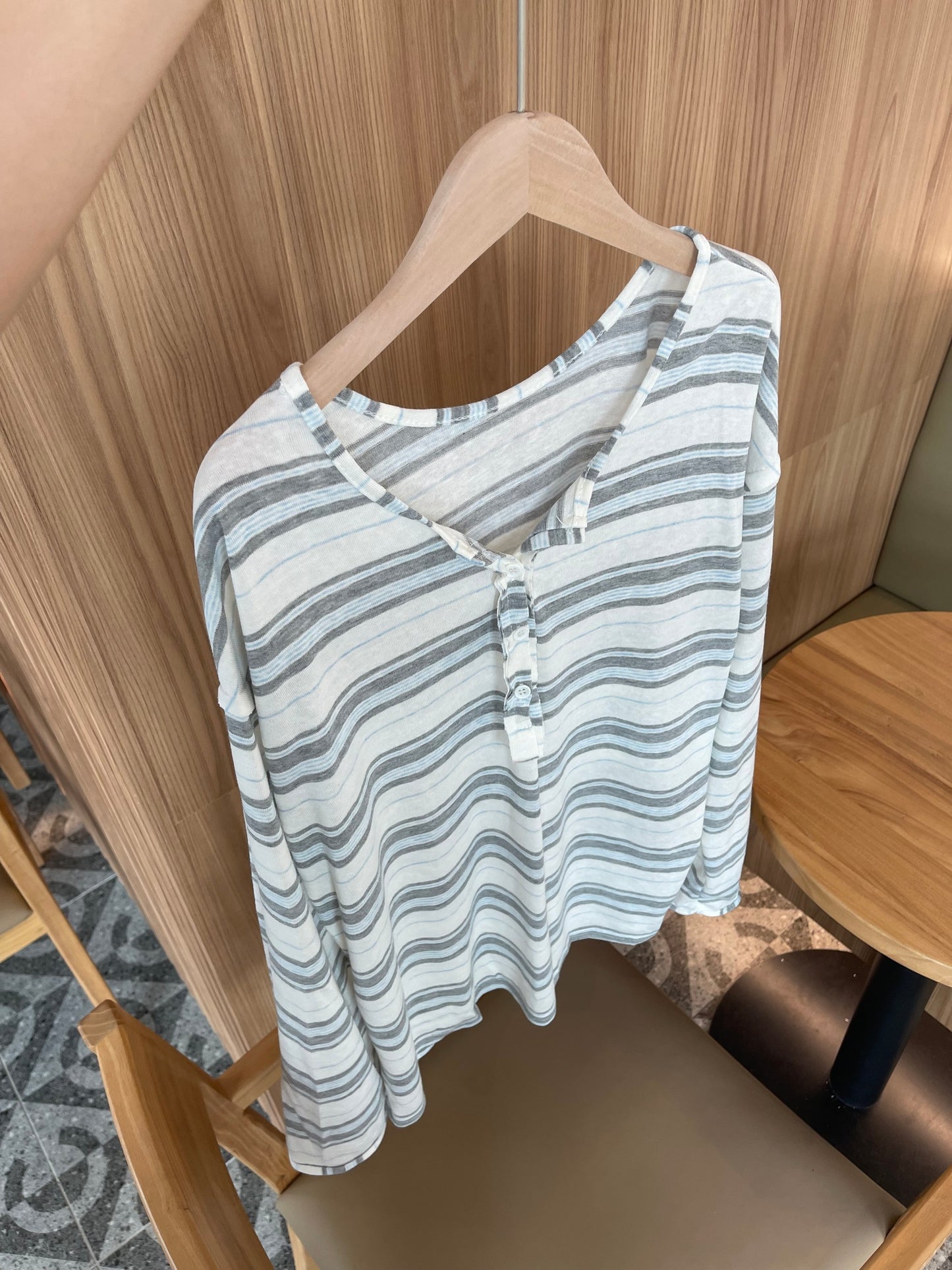 DANNY STRIPES LONG SLEEVE TOP