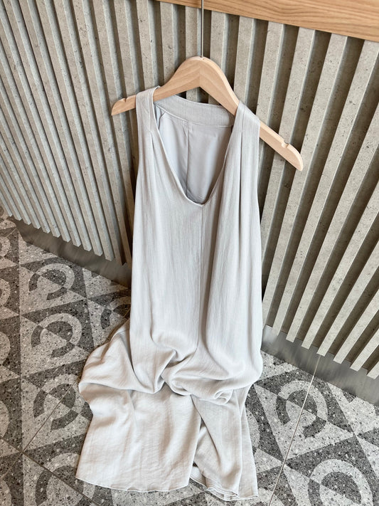 DAVE DRESS IN TEA WHITE