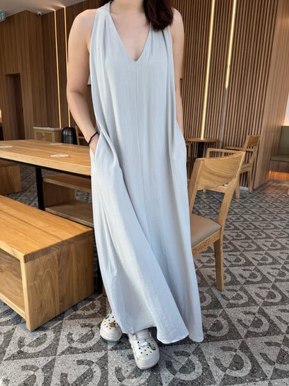 DAVE DRESS IN TEA WHITE