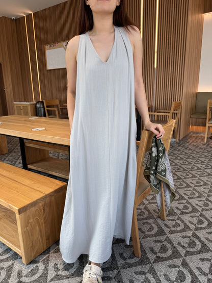 DAVE DRESS IN TEA WHITE
