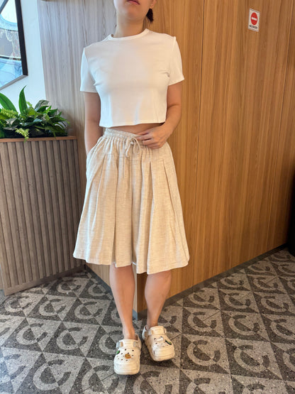 JESSIE LINEN COTTON SHORT IN OAT BEIGE