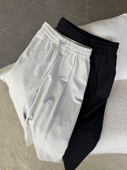 KELLY TROUSER IN BLACK/TEA WHITE