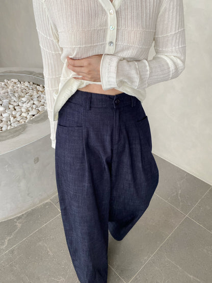 ALLY DENIM TROUSERS IN BLUE