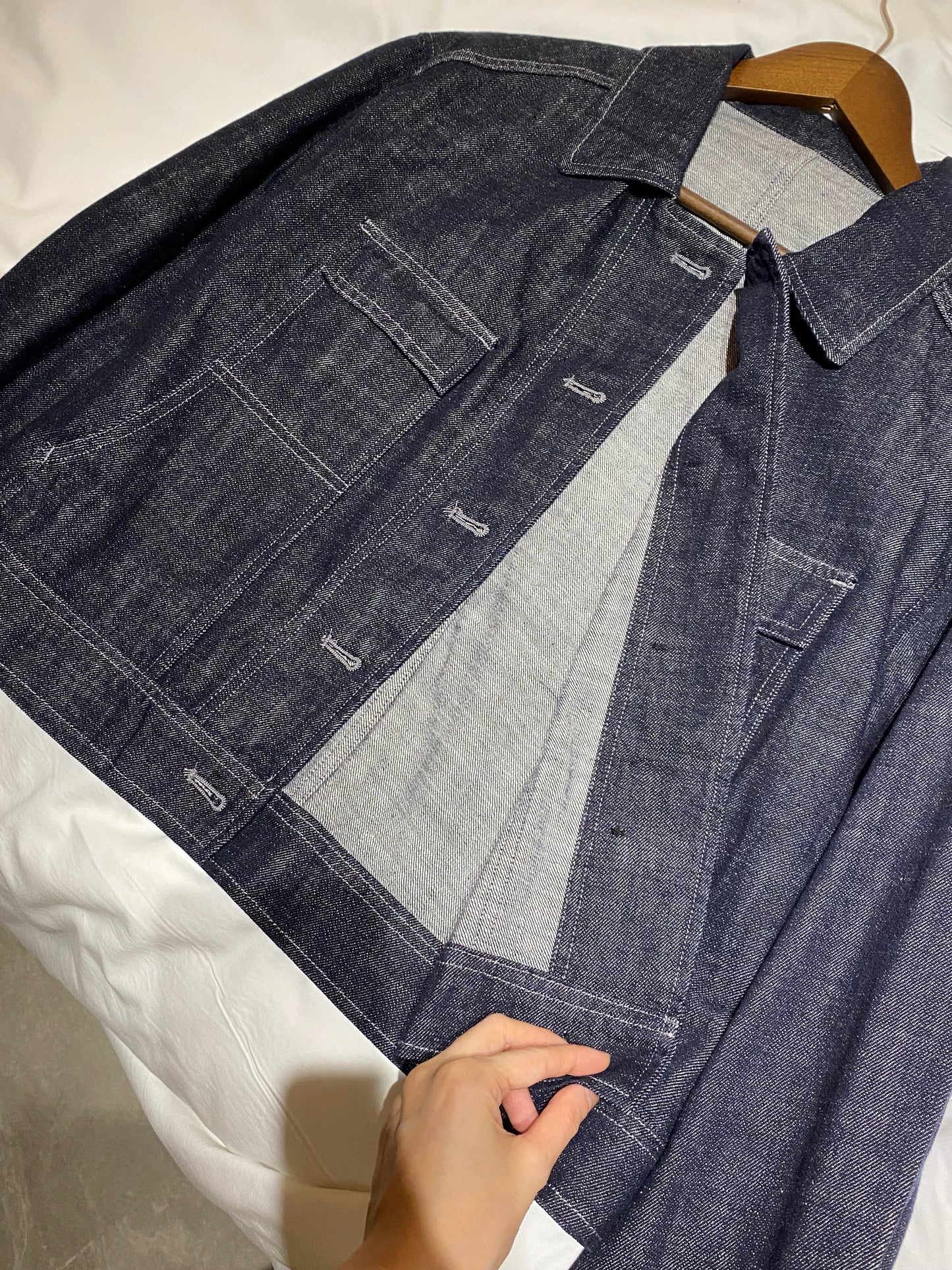 JAYDEN DENIM JACKET IN DARKBLUE