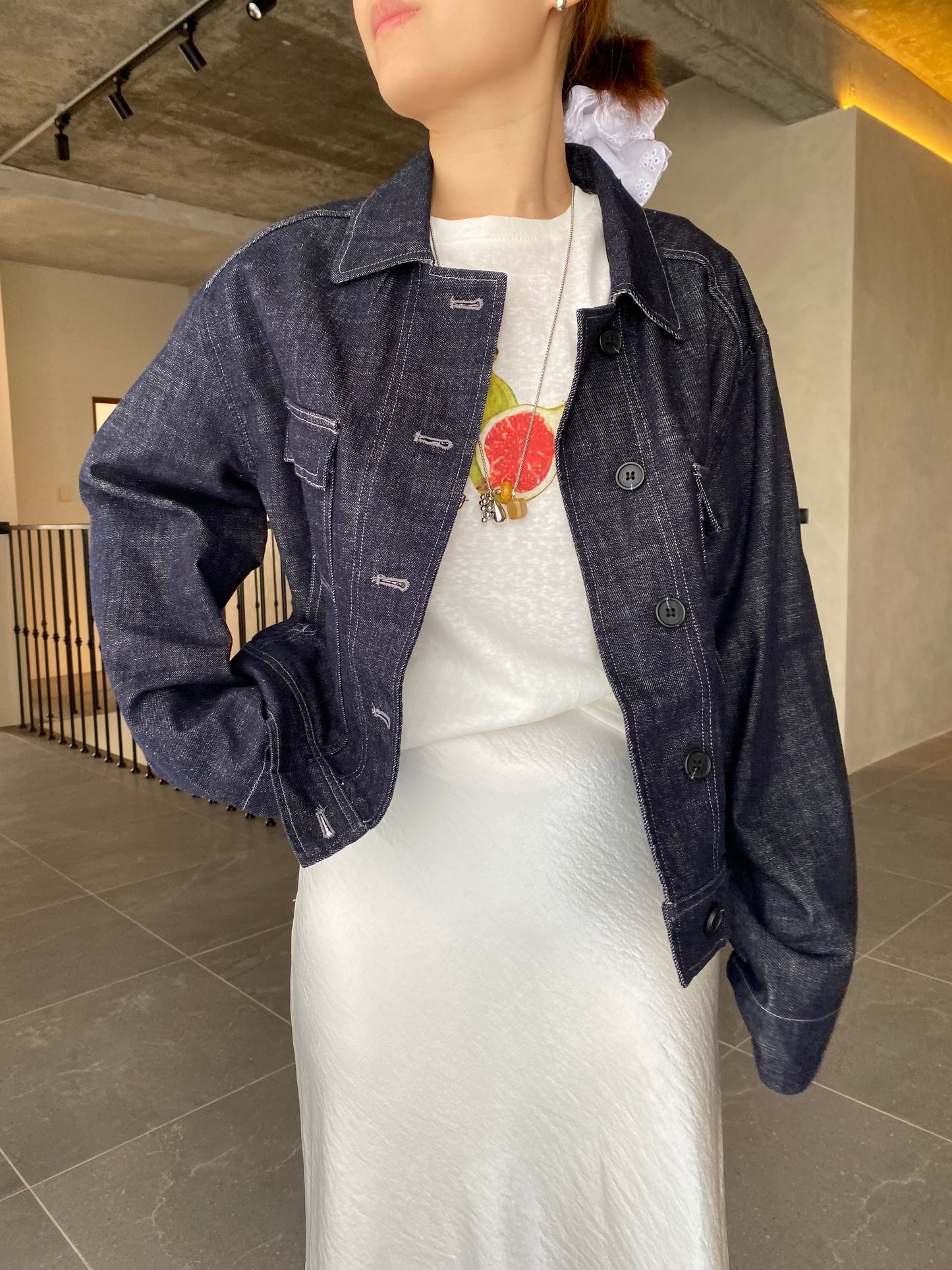 JAYDEN DENIM JACKET IN DARKBLUE