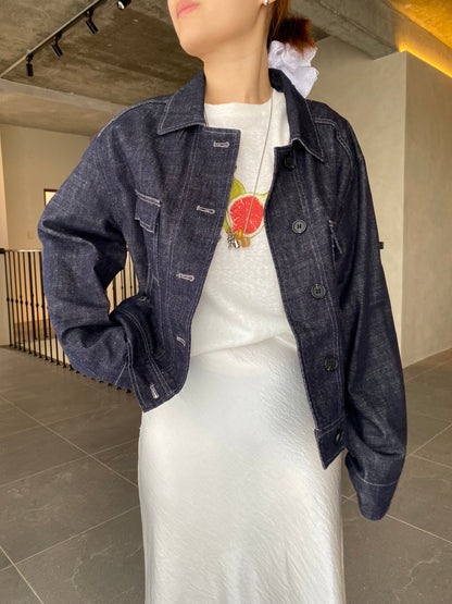 JAYDEN DENIM JACKET IN DARKBLUE